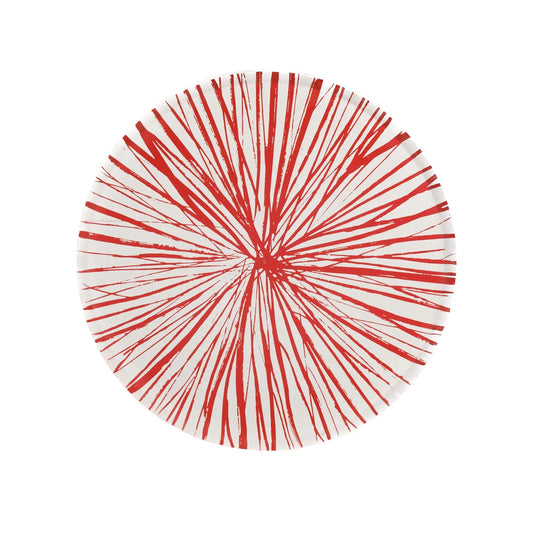Red Radiance Dinner Plates