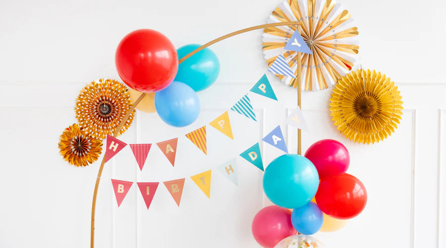 Bright Happy Birthday Banner