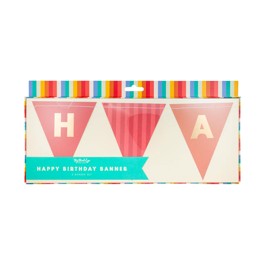 Bright Happy Birthday Banner