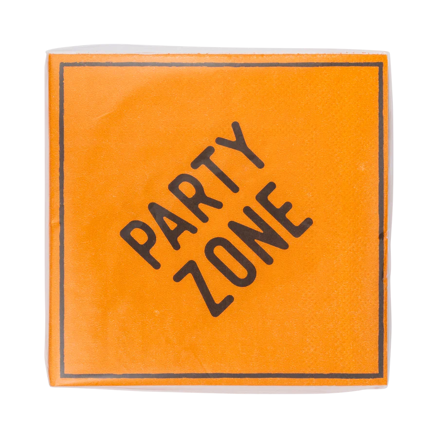 Construction Sign Cocktail Napkins