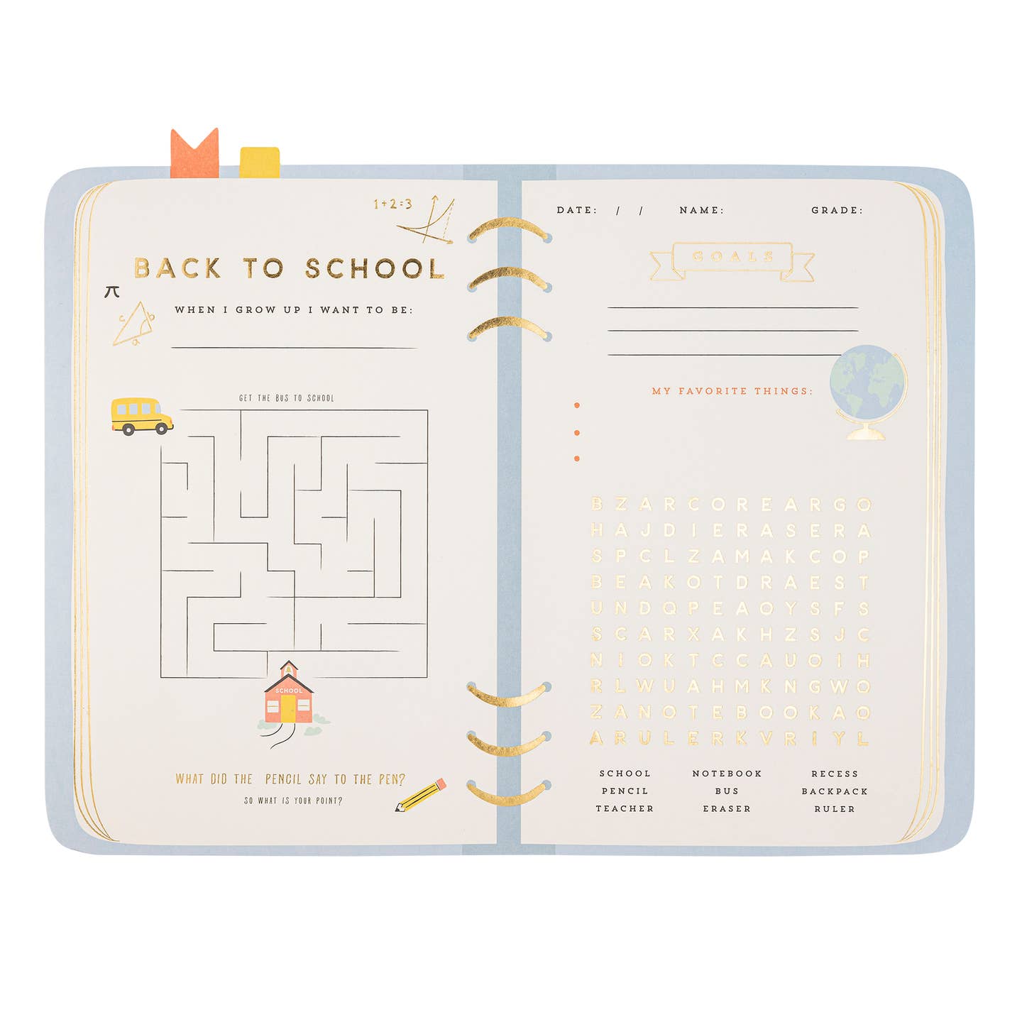 Student Planner Placemat